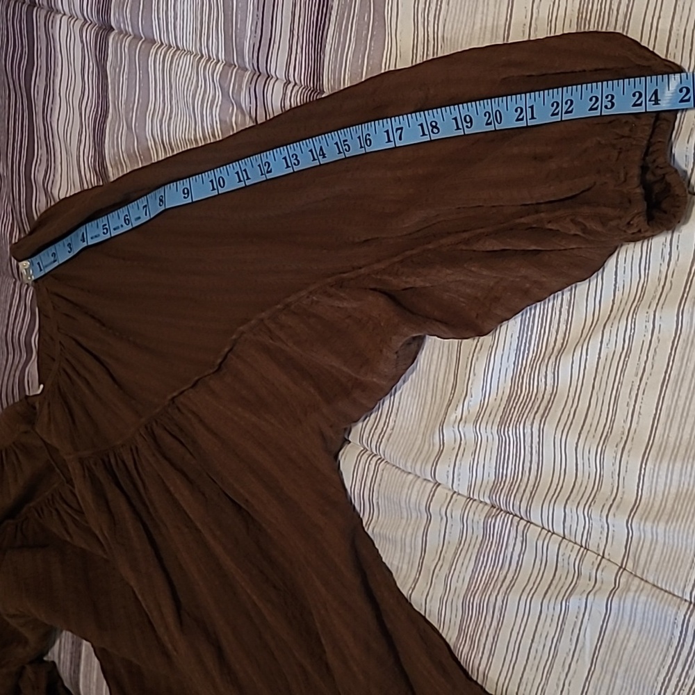 American Eagle Outfitters Brown Blouse M - Picture 12 of 15